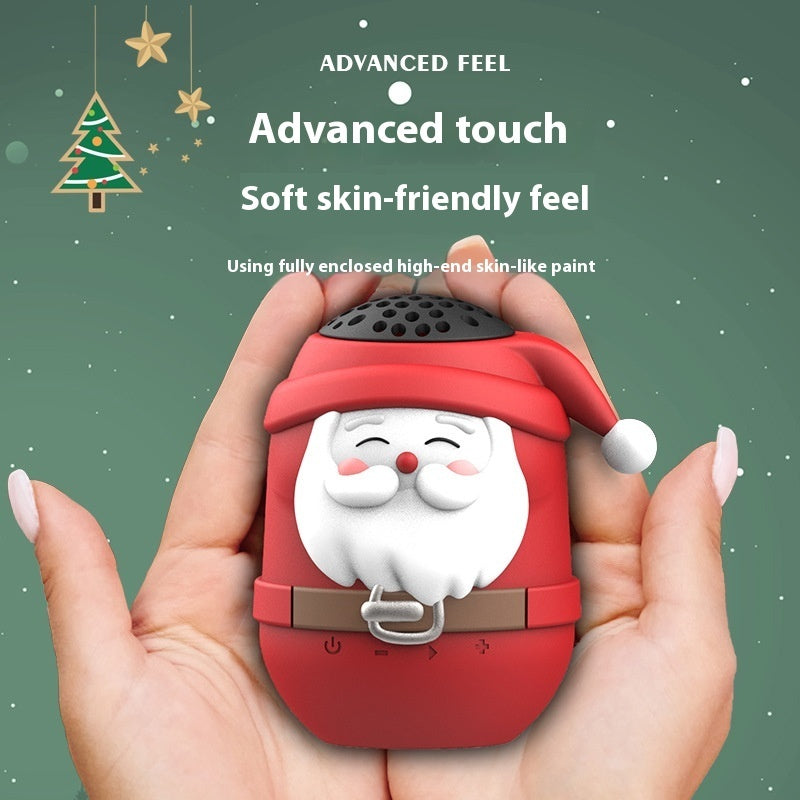 Cute Mini Portable Cartoon Santa Claus Bluetooth Stereo