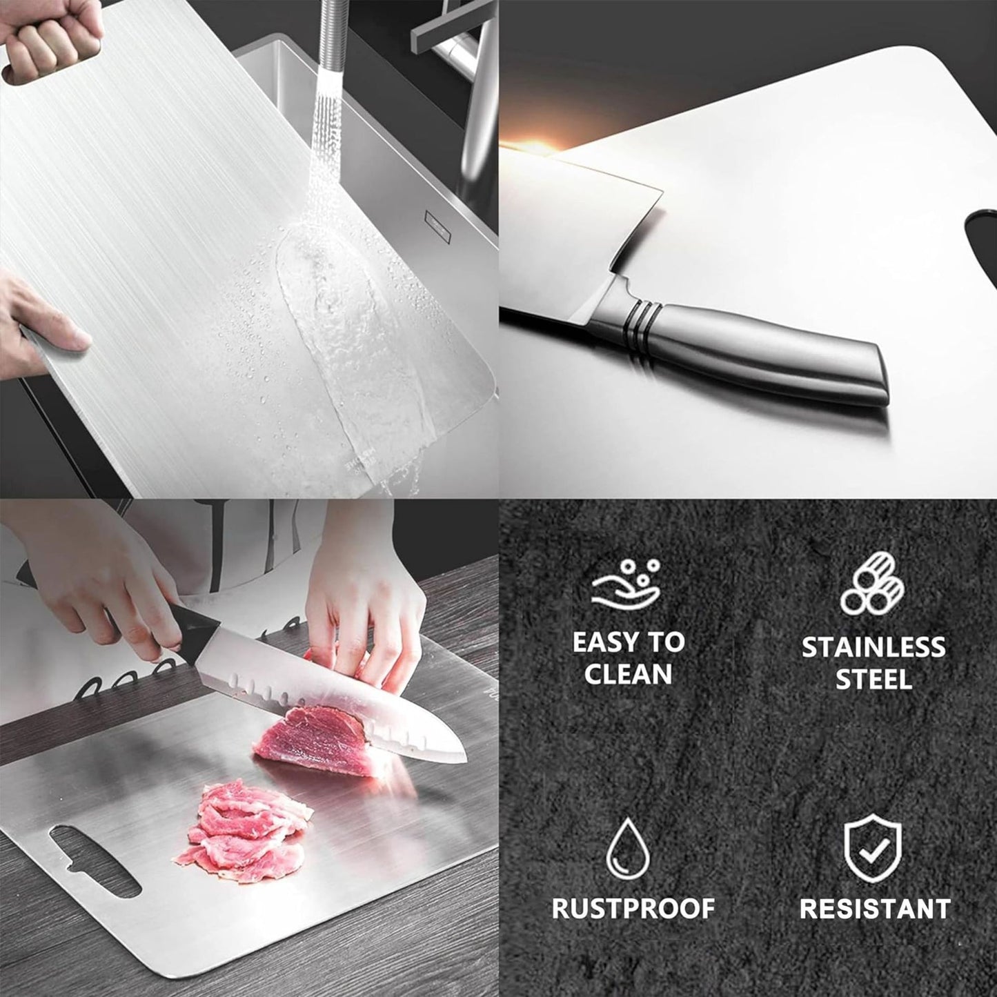 Pure Titanium Cutting Board Anti-mildew Double-sided Thickened