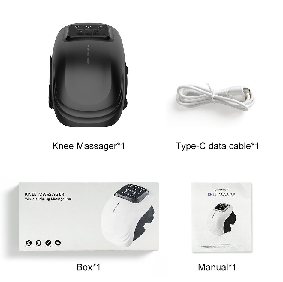 Electric Knee Massager - Rechargeable Heating & Kneading Therapy Device