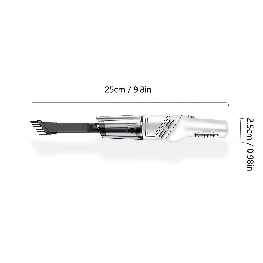 White&Black Wireless Automobile Folding Vacuum Cleaner Hand-held High-power Strong Suction Vacuum Cleaner