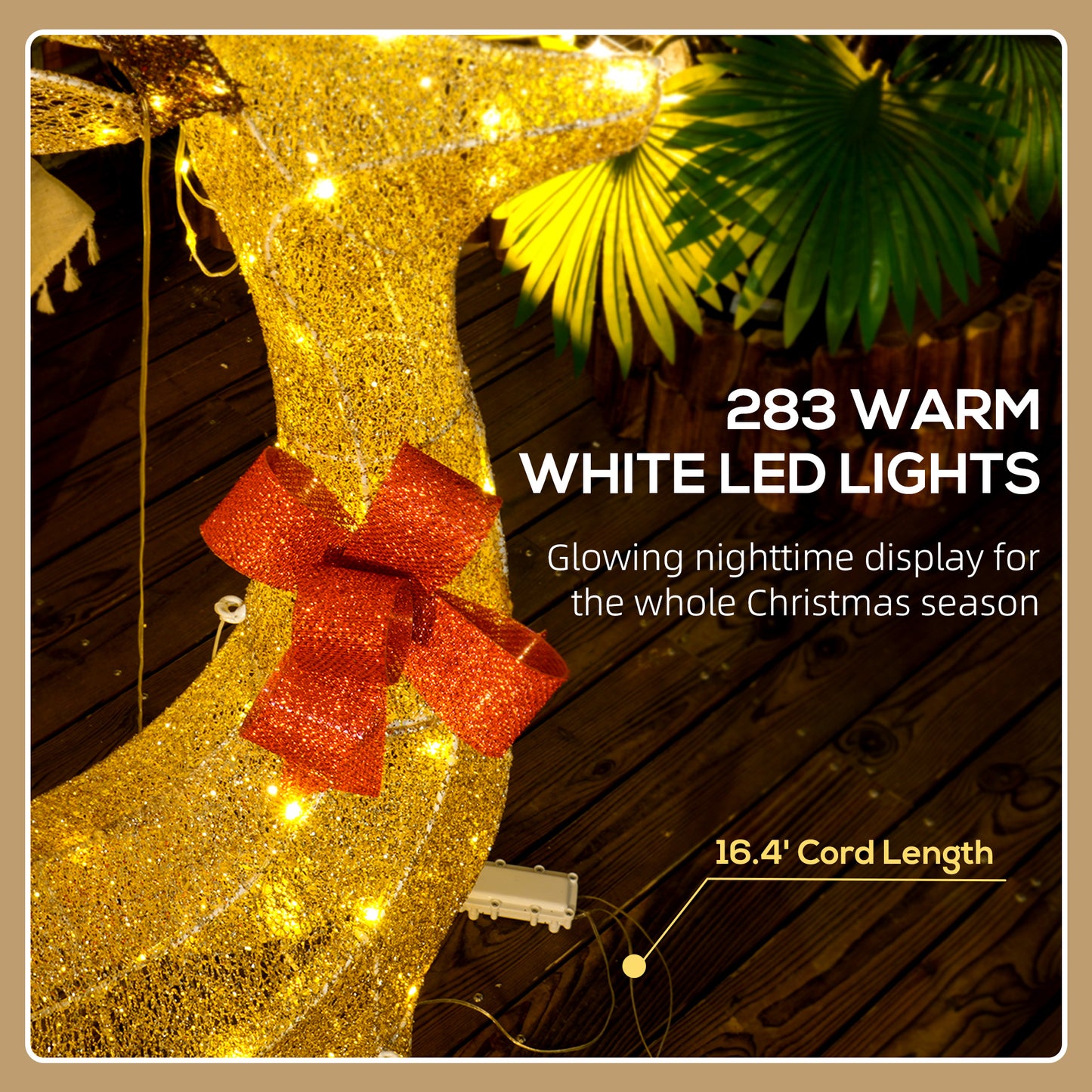 Lighted Reindeer Christmas Decorations