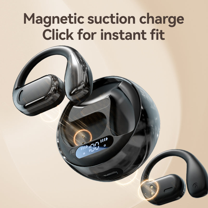 Fall Open - Ear Weireless Earphone, Lightweight Earphone With Charging Case, Noice Cancelling Bluetooth - CompatibleStereo Earbuds For Sports, Gaming, Calling, Busines