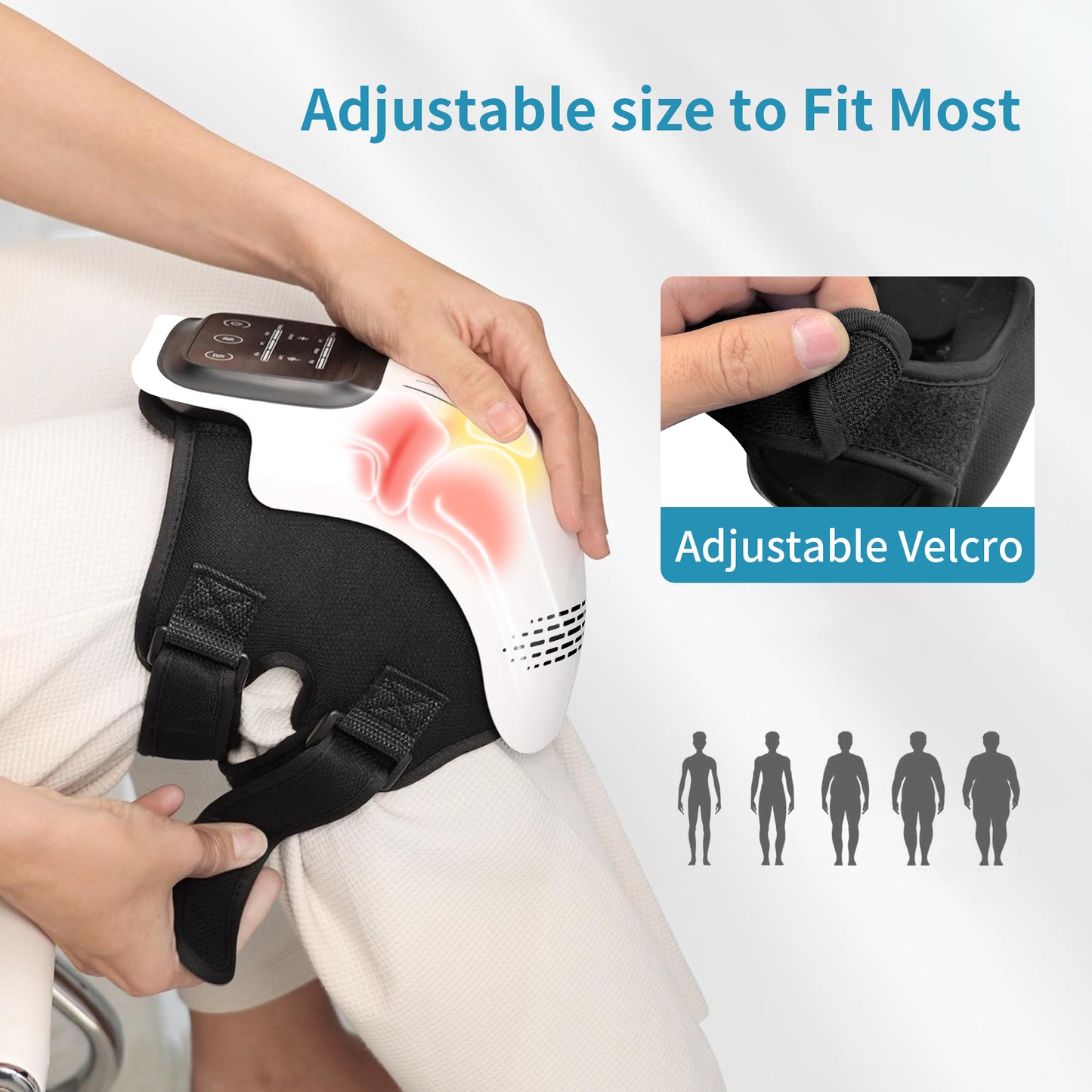 Electric Knee Massager - Rechargeable Heating & Kneading Therapy Device
