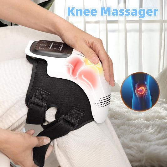 Electric Knee Massager - Rechargeable Heating & Kneading Therapy Device
