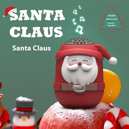 Cute Mini Portable Cartoon Santa Claus Bluetooth Stereo
